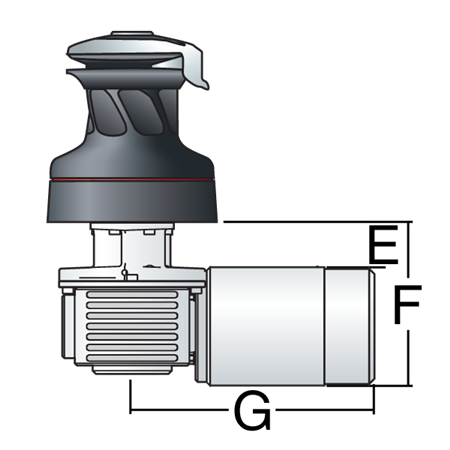 Harken #60 Electric Self-Tailing Radial All-Chrome Winch - 3 Speed