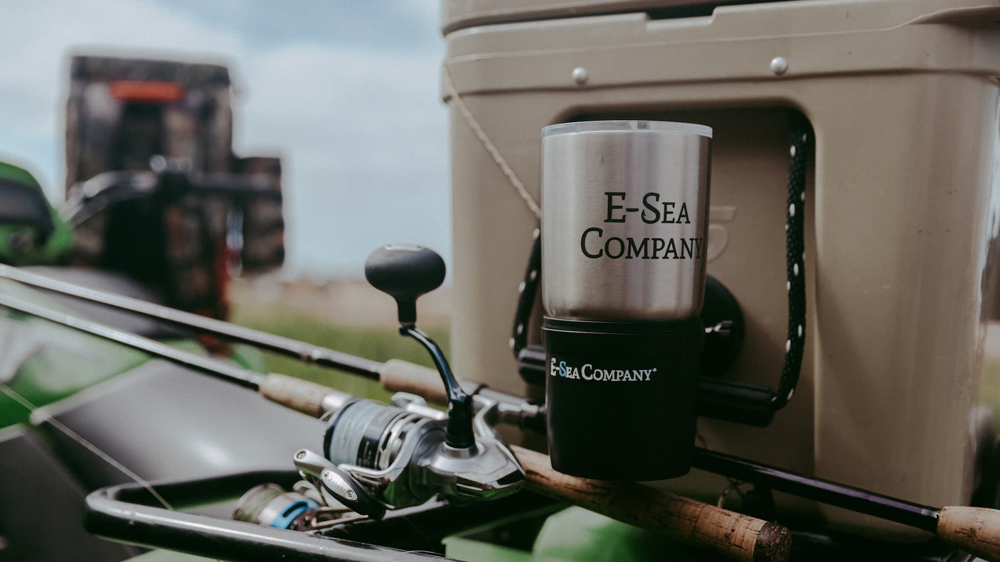 E-Sea Cup Adjustable-Suction Mounted Adjustable Angle Cup Holder-Black