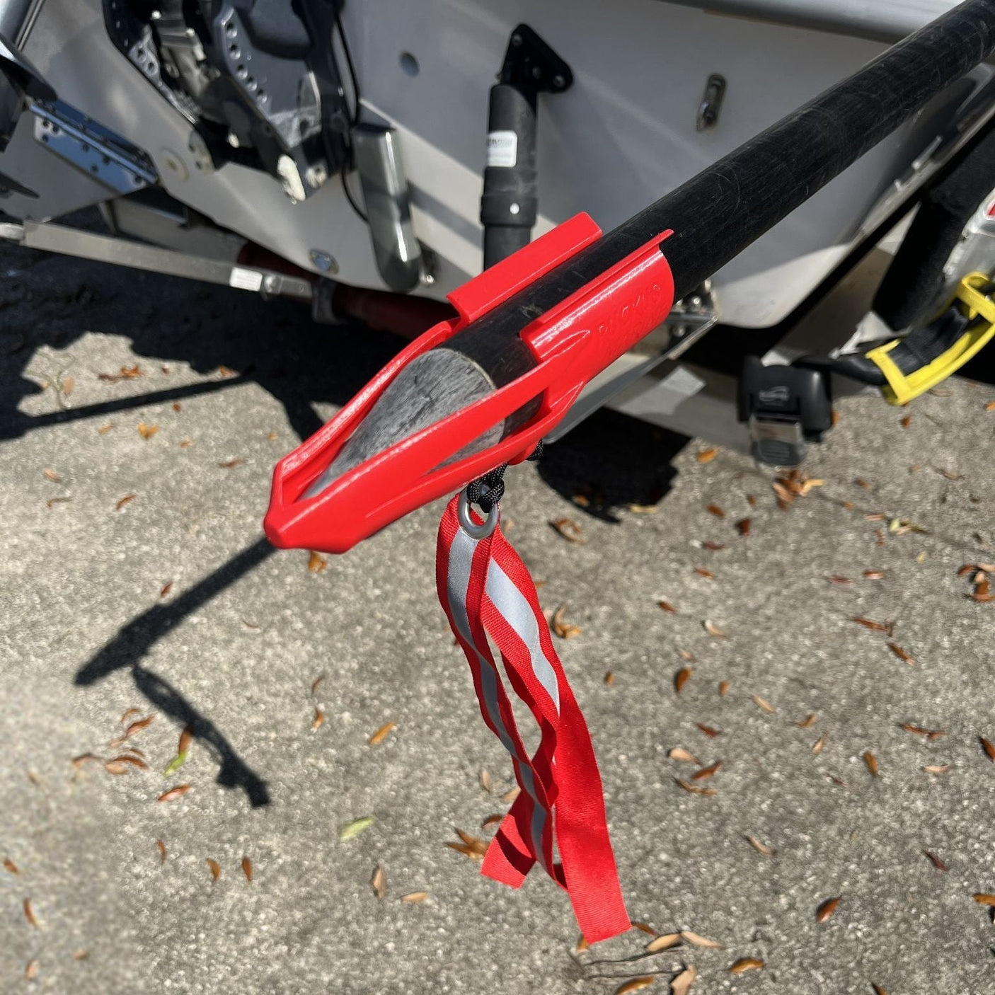 Metal Tip Push Pole Safety Flag