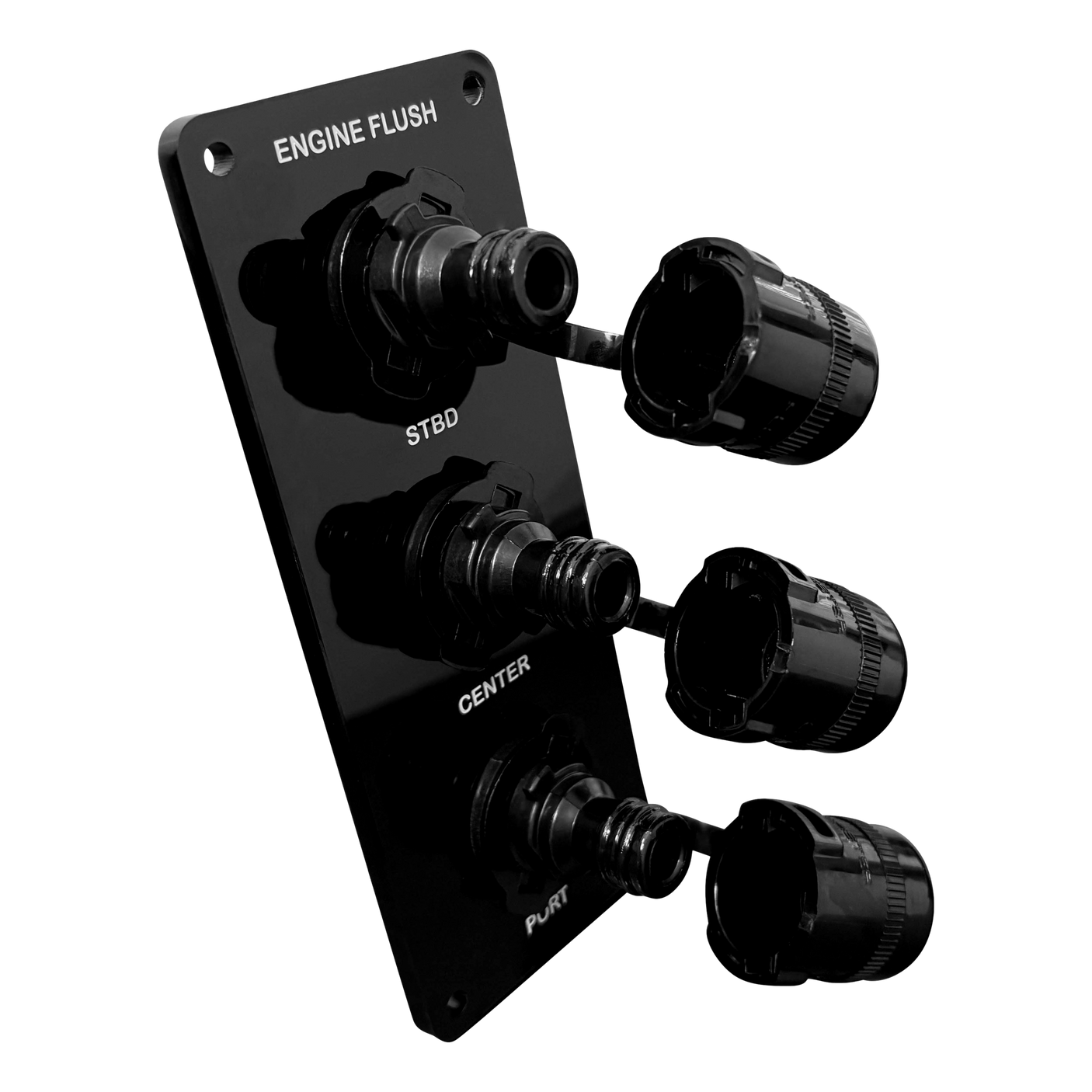 Flush Port Reroute - Black Acrylic