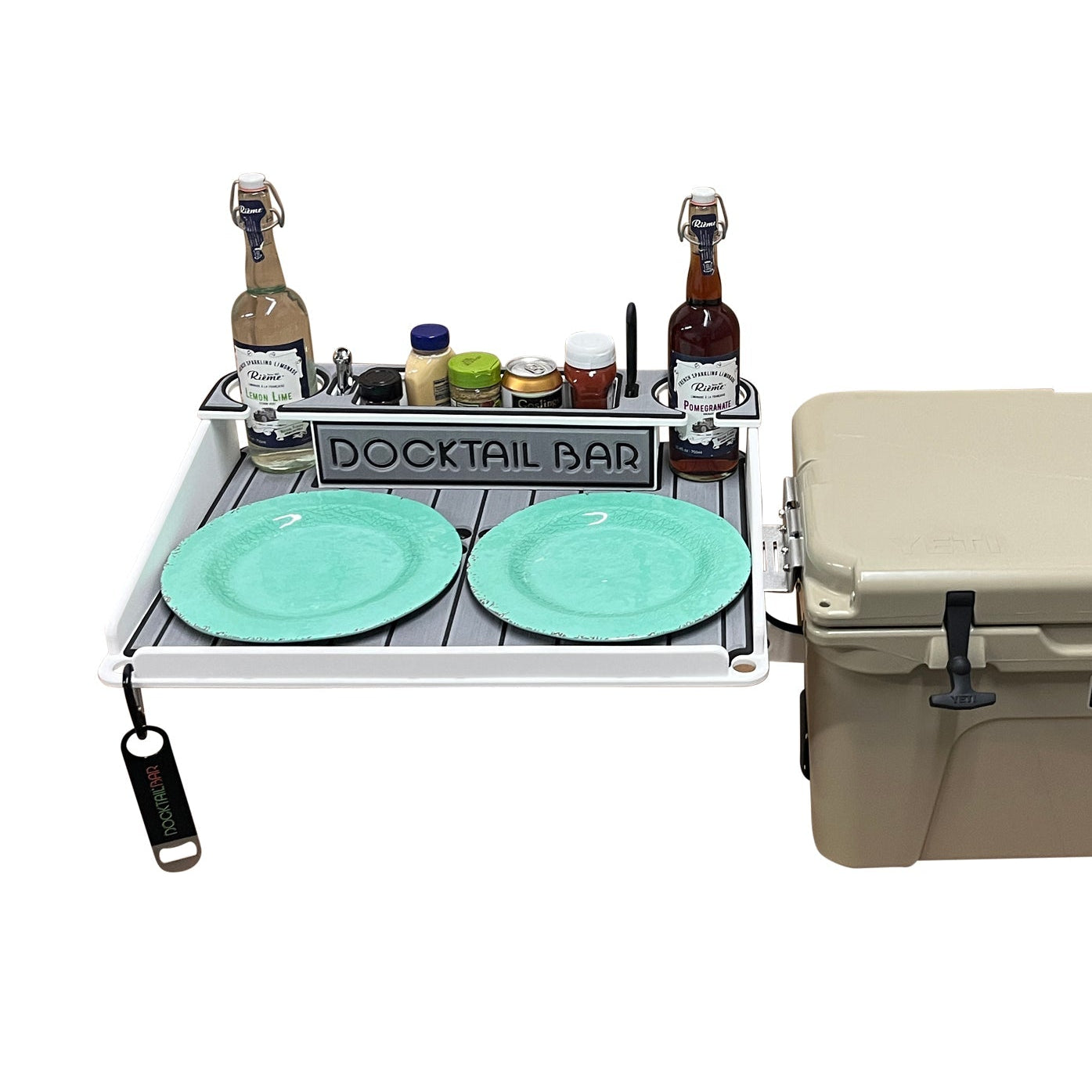 Docktail Bar Yeti Tundra Cooler Cup Holders and Table System
