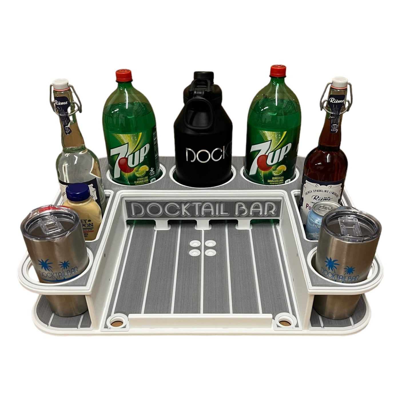 Docktail Butler with Pontoon Rail Mount