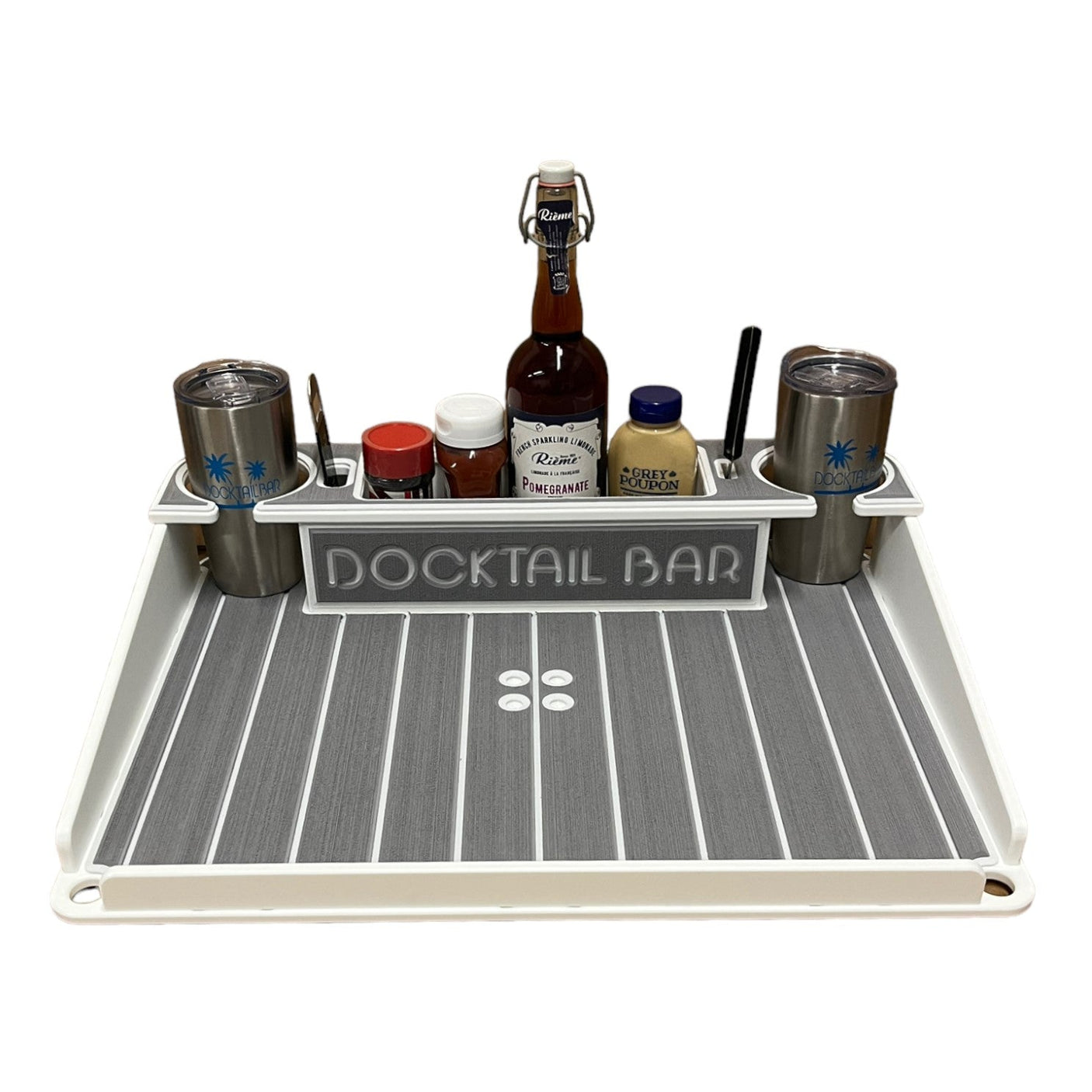 Docktail Utility Table with Pontoon Rail Mount