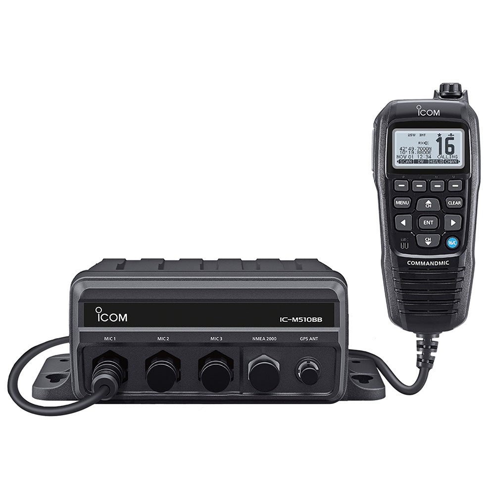 Icom M510BB 21 Black Box VHF w/Black Command Mic  3 Command Mic Ports [M510BB 21]