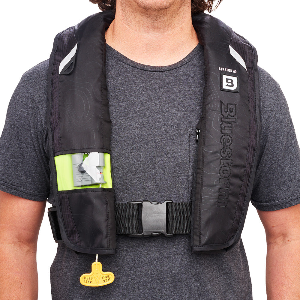 Bluestorm Stratus 35 Auto Type II Inflatable PFD - Apex Black [T1H-19-BLK]