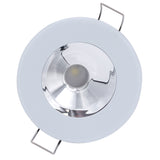 Lumitec Illusion Flush Mount LED Down Light - Spectrum RGBW - Warm White - White Housing - Chrome Reflector [117135]