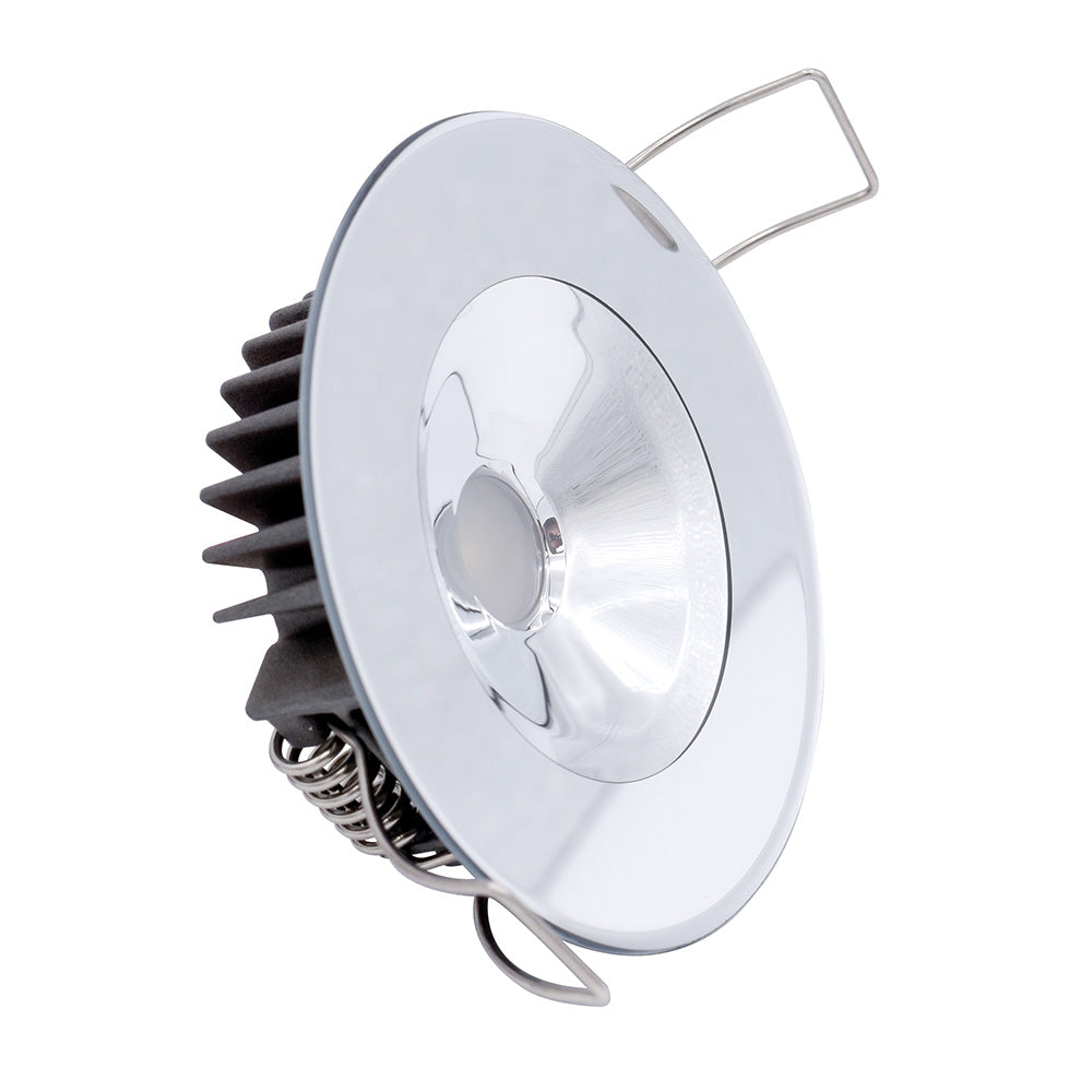 Lumitec Illusion Flush Mount LED Down Light - White - Non-Dimming - White Housing - MIrrored Housing [117143]