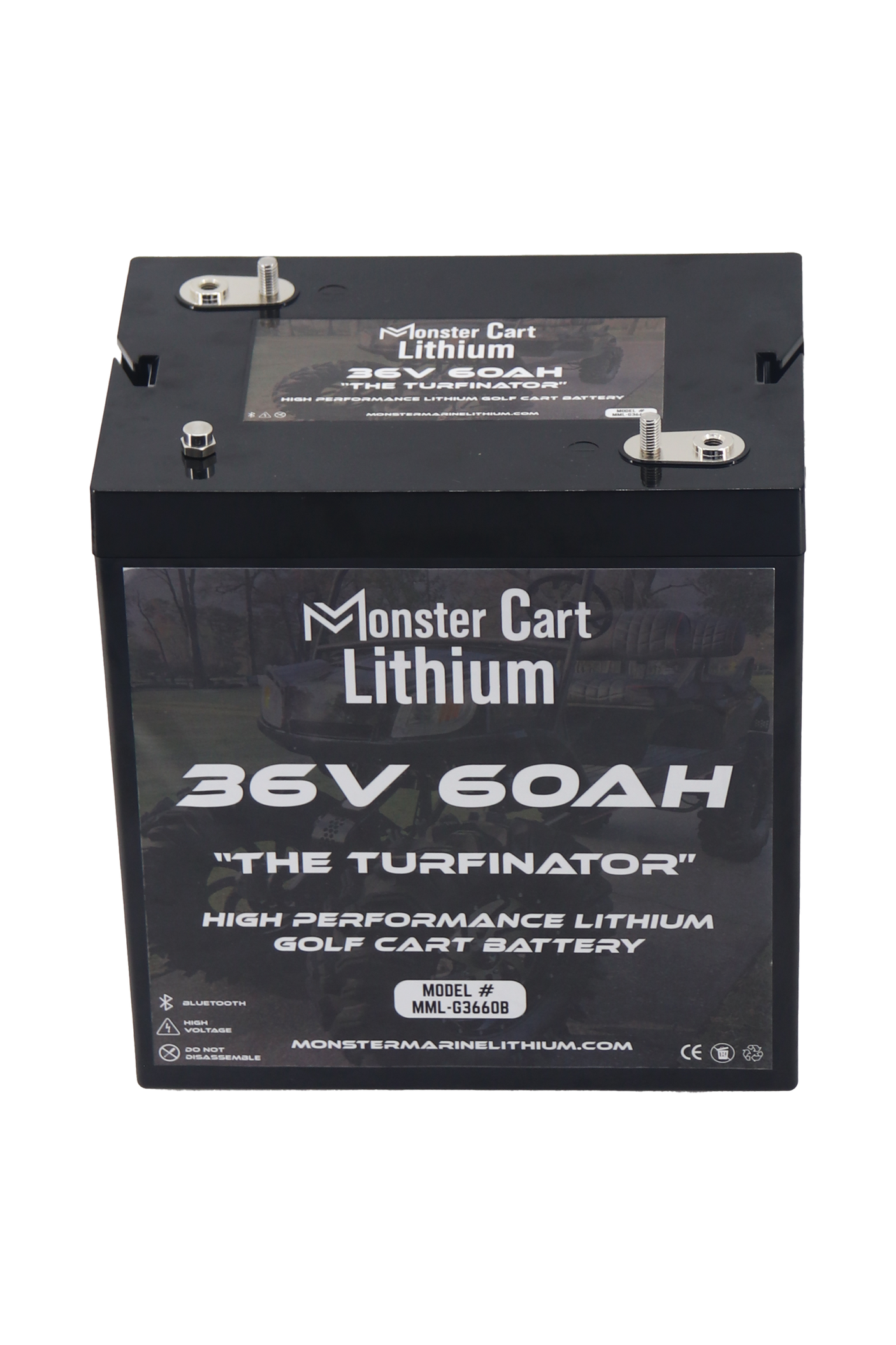36V 60AH & charger - "THE TURFINATOR" - BLUETOOTH HIGH PERFORMANCE LITHIUM GOLF CART BATTERY - GC2 GROUP