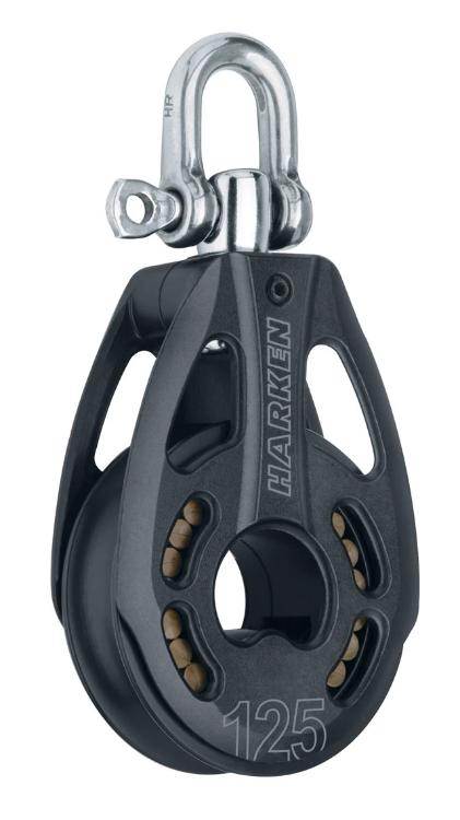 Harken 125mm Aluminum Block w/ Swivel
