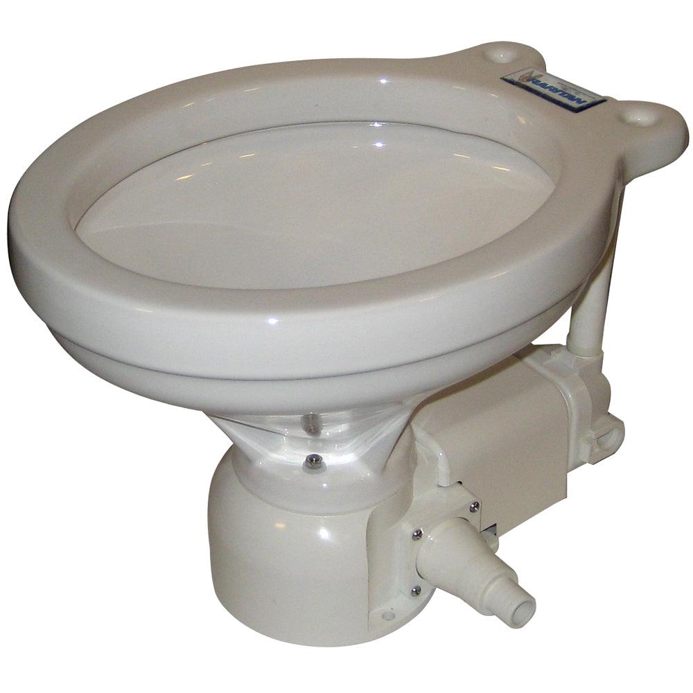 Raritan Sea Era Electric Toilet - Household Style - Integral Pump - Straight  90 Discharge - 12v [160HI012]