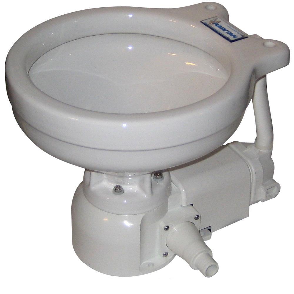 Raritan Sea Era Electric Toilet - Marine Size - Integral Pump - Straight  90 Discharge - 12v [160MI012]