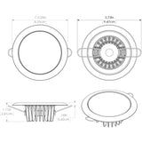 Lumitec Mirage - Flush Mount Down Light - Glass Finish/Polished SS Bezel - White Non-Dimming [113113]