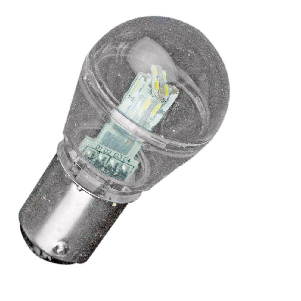 Lunasea Bayonet LED Bulb BA15D - 10-30VDC/1W/75 Lumens - Warm White [LLB-26FW-21-00]