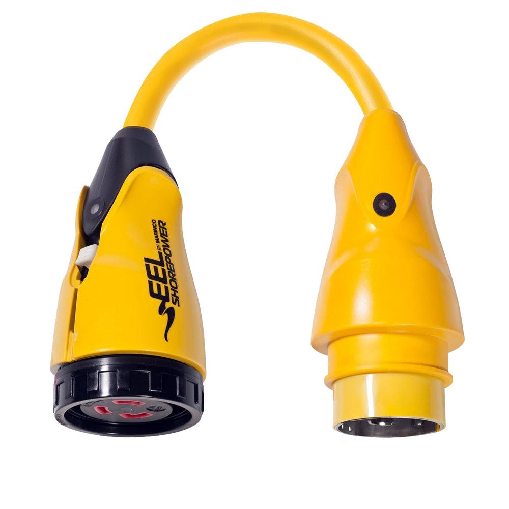 Marinco P503-30 EEL 30A-125V Female to 50A-125V Male Pigtail Adapter - Yellow [P503-30]