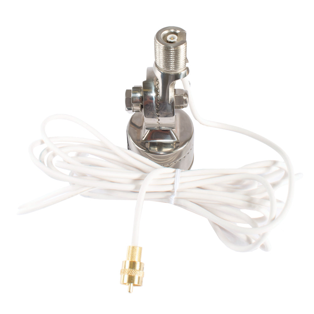 Shakespeare Quick Connect SS Rail Mount w/Cable f/Quick Connect Antenna [QCM-SR]