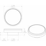 Lumitec Halo Flush Mount Down Light Spectrum RGBW - Brushed Housing [112807]