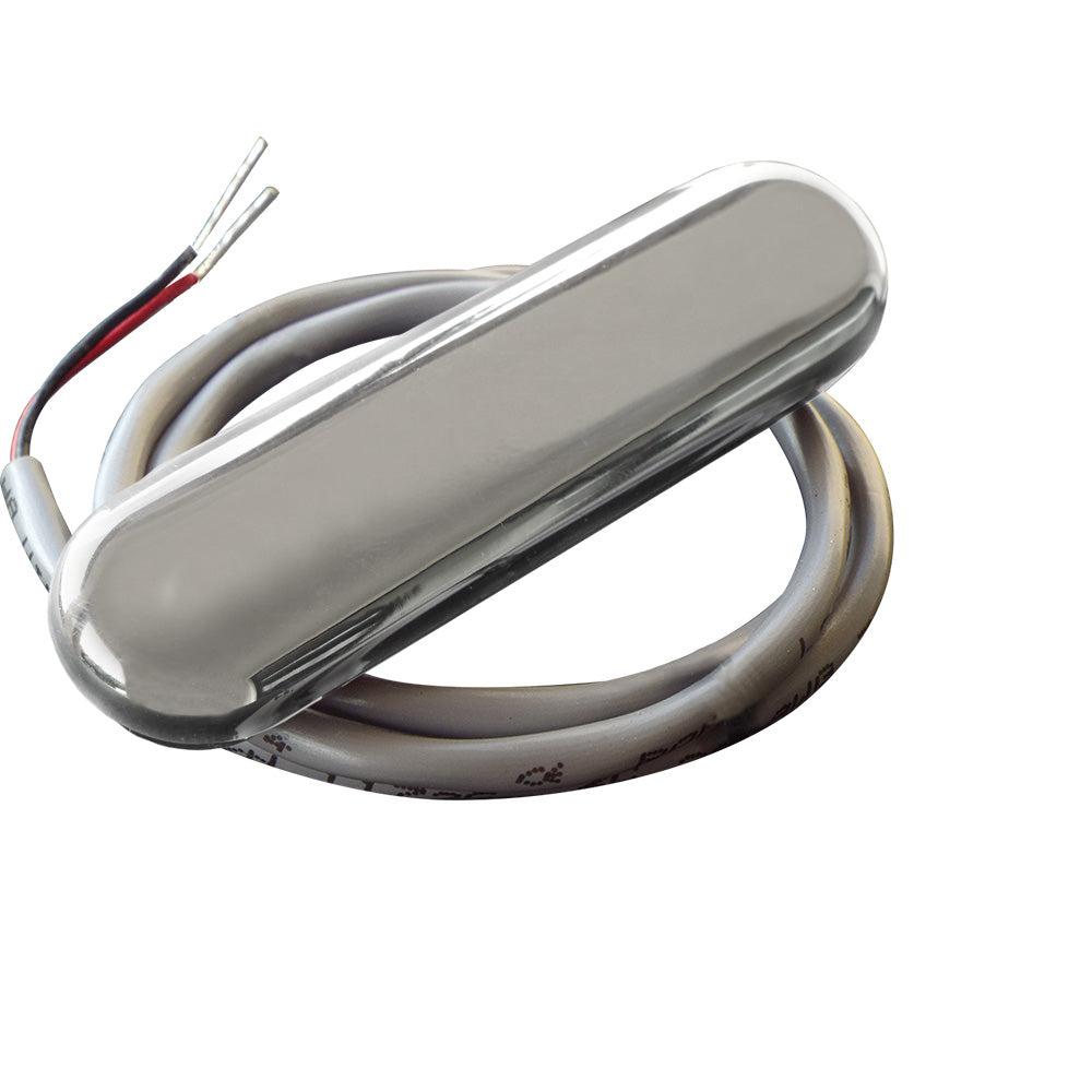 Shadow-Caster Courtesy Light w/2' Lead Wire - 316 SS Cover - Bimini Blue - 4-Pack [SCM-CL-BB-SS-4PACK]