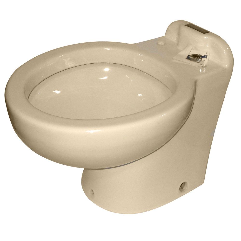 Raritan Marine Elegance - Household Style - Almond - Tall Angle Back - Freshwater Solenoid - Smart Toilet Control - 12V [230AHF012]