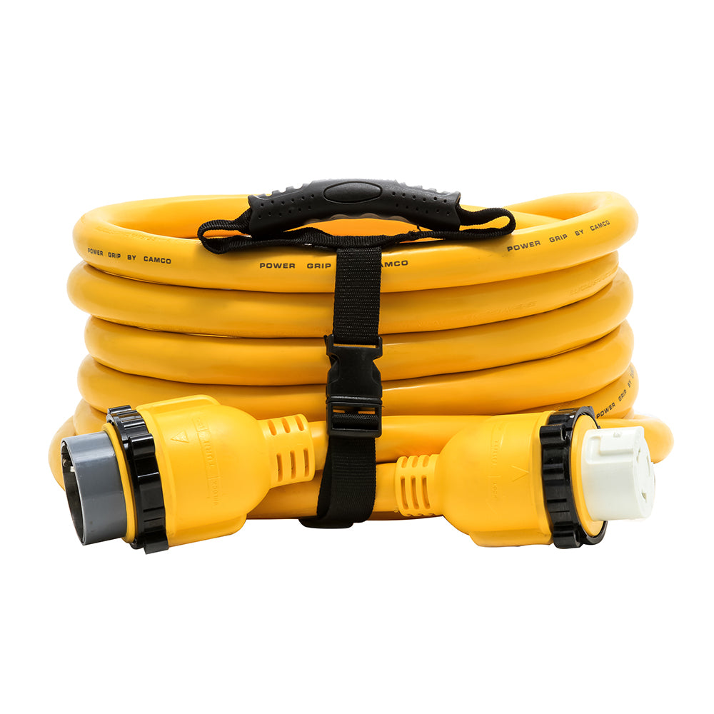 Camco 50 Amp Power Grip Marine Extension Cord - 25 M-Locking/F-Locking Adapter [55621]