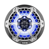 DS18 HYDRO 6.5" 2-Way Marine Speakers w/RGB LED Lights 300W - Black Carbon Fiber [CF-65]