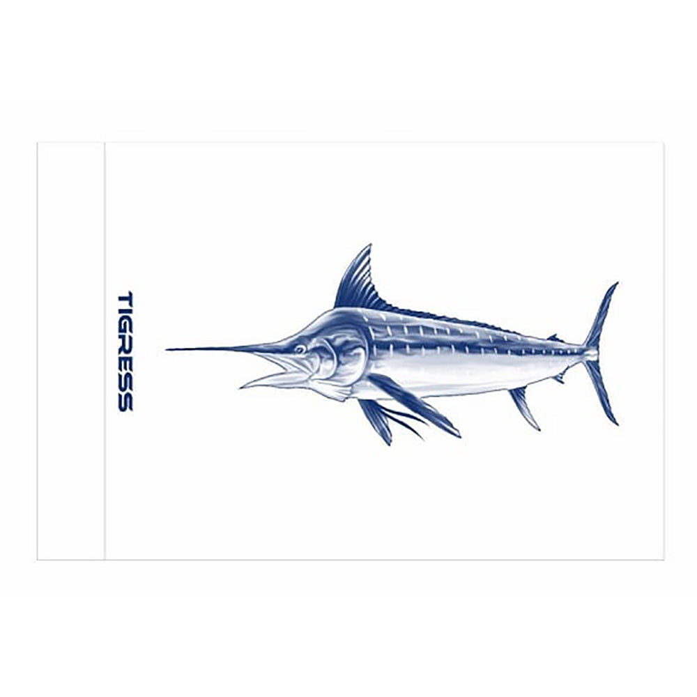 Tigress White Marlin Release Flag - 12" x 18" [88421]