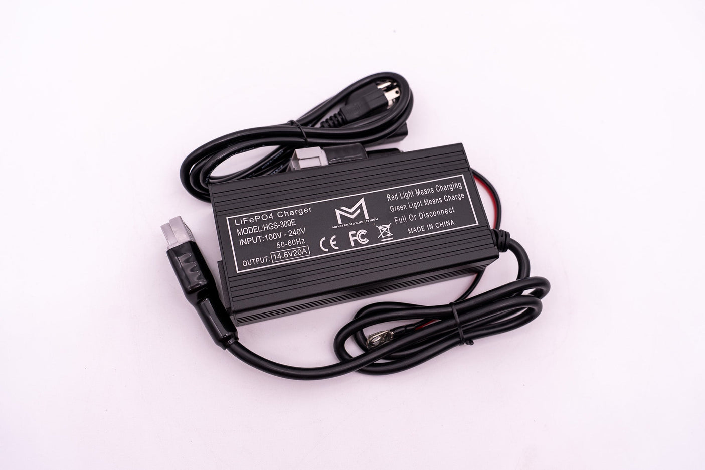 12v 20A Non Waterproof Aluminum Charger w/ Anderson Connector