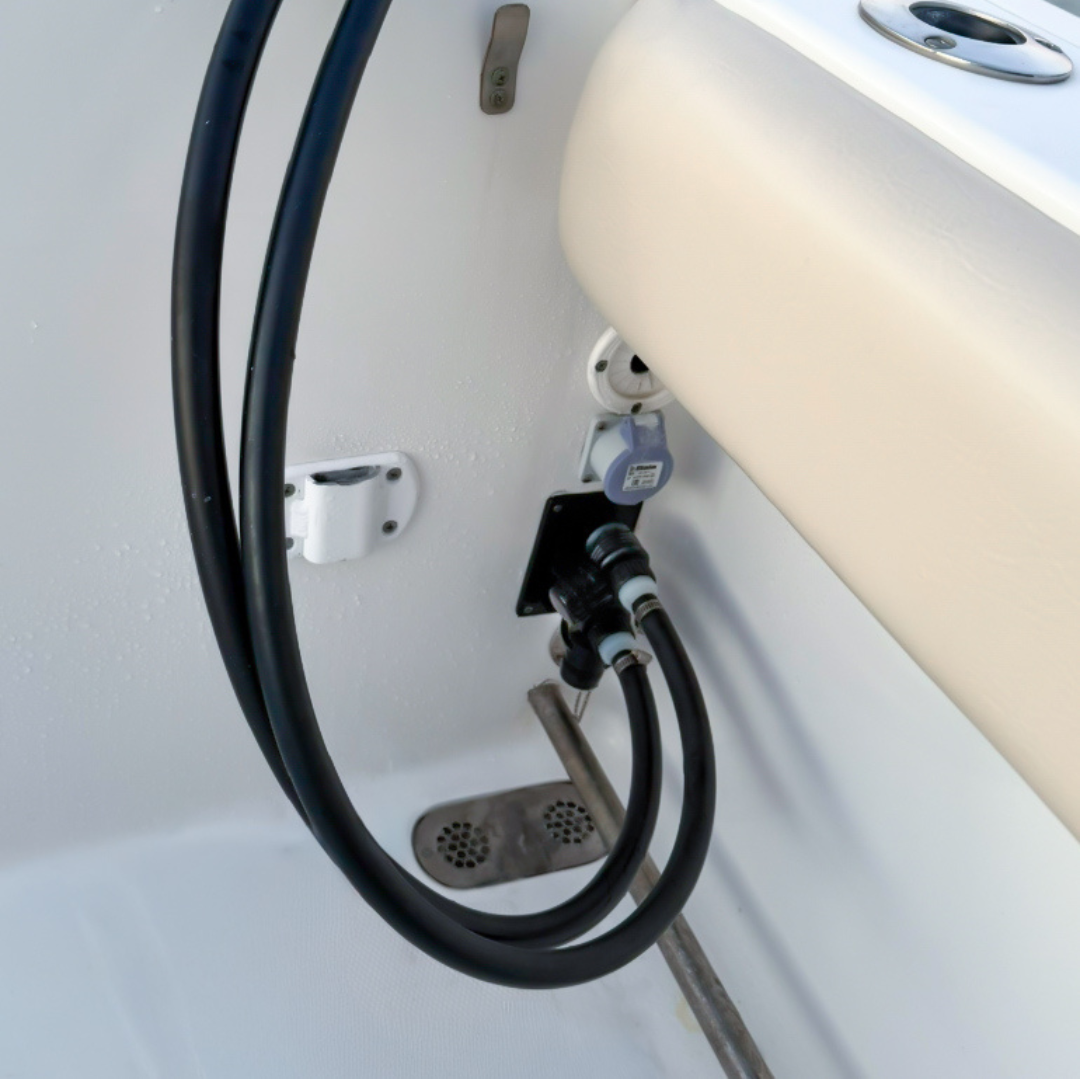 Flush Port Reroute - White Acrylic