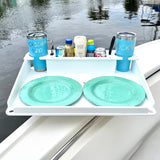 Docktail Utility Table with Rod Holder Mount