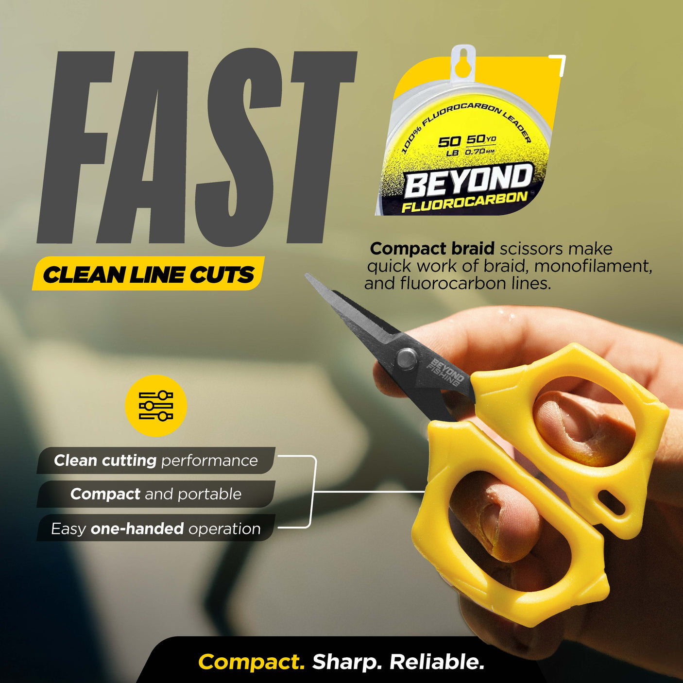 Beyond Braid Fishing 5-Piece Fishing Tool Kit - Pliers, Fillet Knife, Hook Remover, Lip Gripper, and Braid Scissors