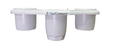 E-Sea Caddy Pro- Multi Cup Suction Mounted Drink Holder-White