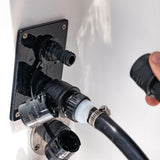 Flush Port Reroute - Black Acrylic