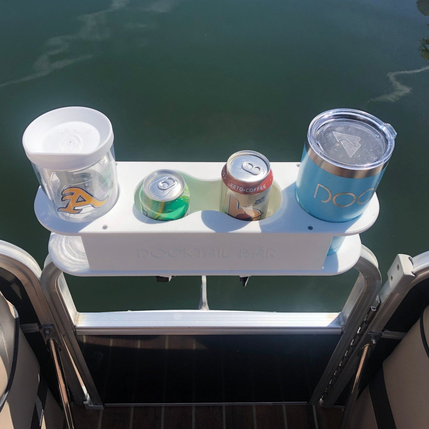 Docktail Pontoon Boat Cup Holder Caddy