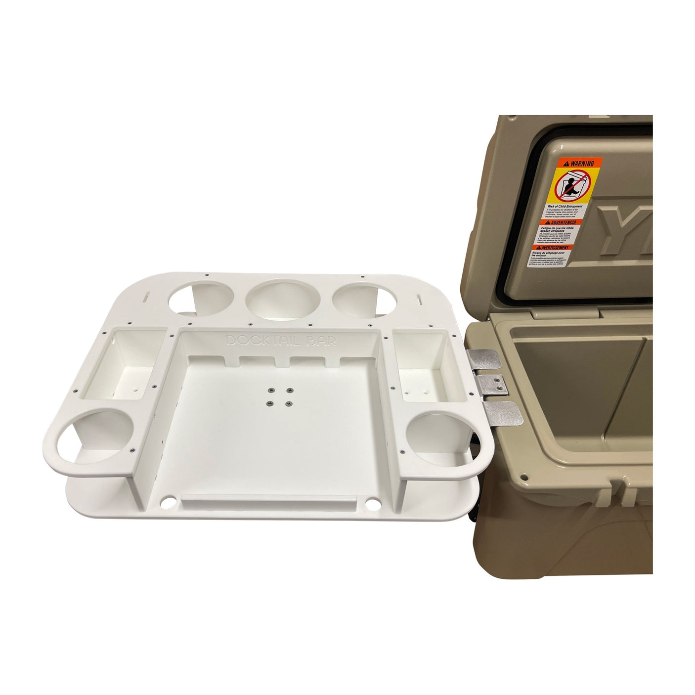 Docktail Bar Yeti Tundra Cooler Cup Holders and Table System