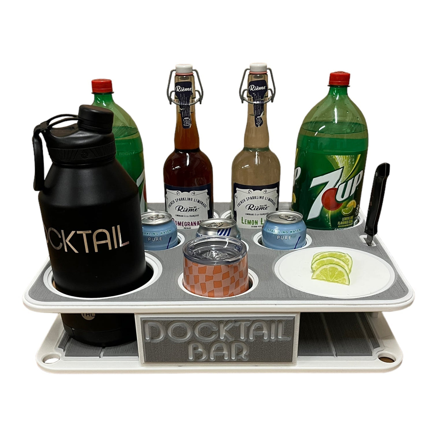 Docktail Boat Table Caddy with SeaSucker Vacuum Mounts