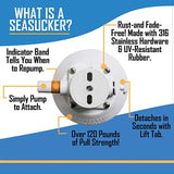 Docktail Boat Table Caddy with SeaSucker Vacuum Mounts