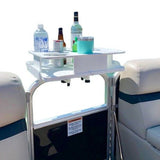 Docktail Boat Table Caddy with Pontoon Rail Mount