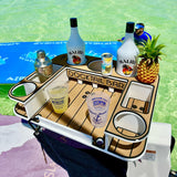 Docktail Butler Table with Rod Holder Mount