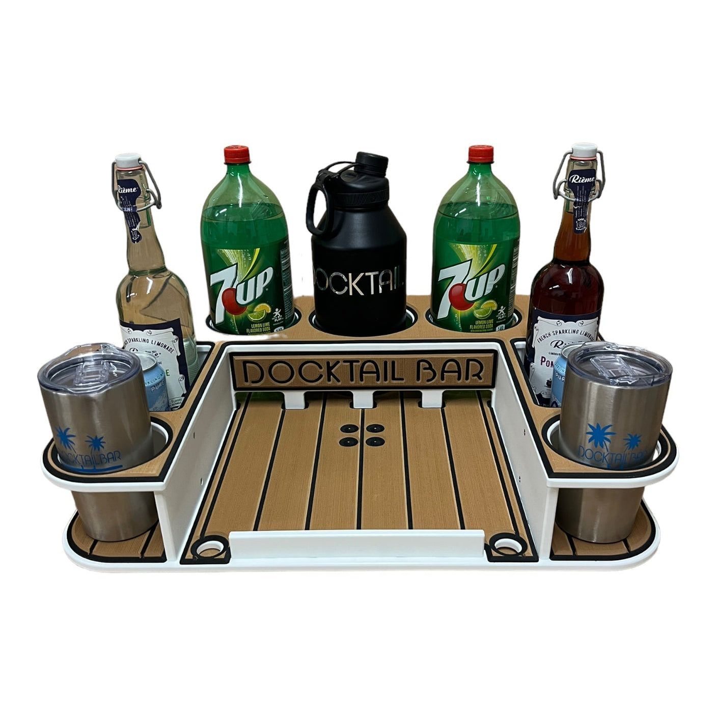 Docktail Butler with Pontoon Rail Mount