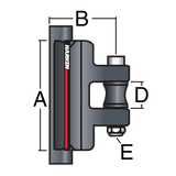 Harken System B CB High-Load Reef Car