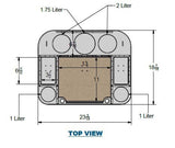 Docktail Butler Table with Rod Holder Mount