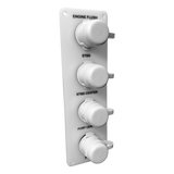 Flush Port Reroute - White Acrylic