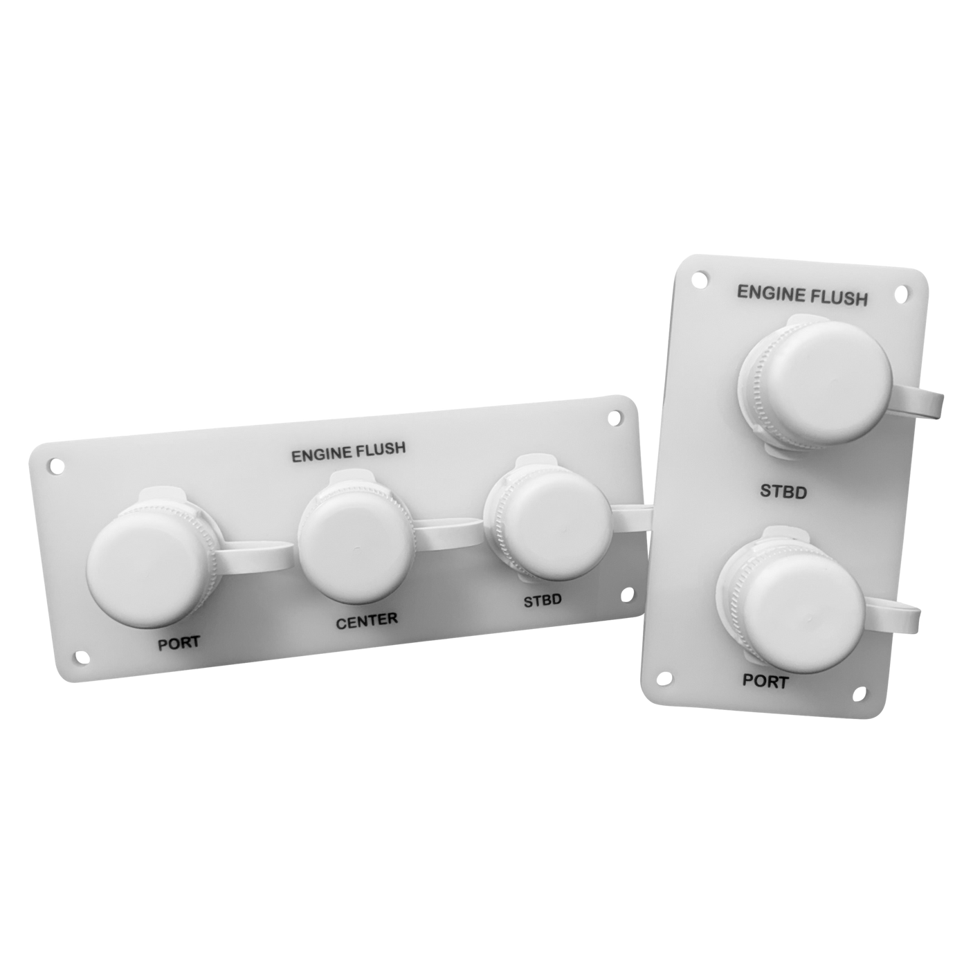 Flush Port Reroute - White Acrylic